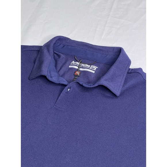 Avalanche Outdoor Supply Company Mens Medium‎ Navy Blue Polo Shirt NWT - Picture 1 of 9